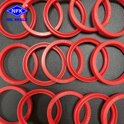 Shore A 60 Red NFK UN Hydraulic Rod Seals For Excavator